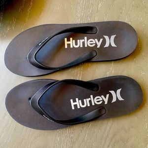Men’s black Hurley sandals size 12